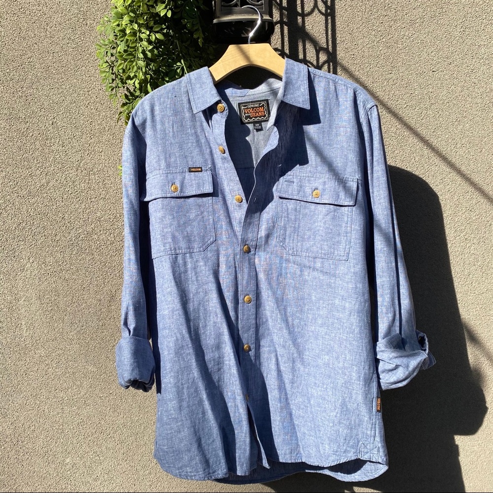 Denim Button Down Long Sleeve